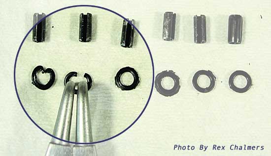 Cut O-Rings with Split Roll Pins